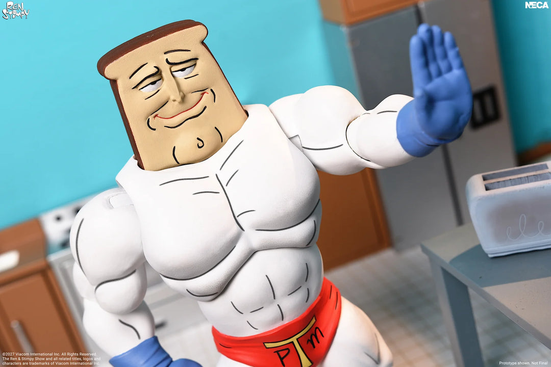 The Ren & Stimpy Show - Ultimate Powdered Toast Man 7" Scale Action Figure