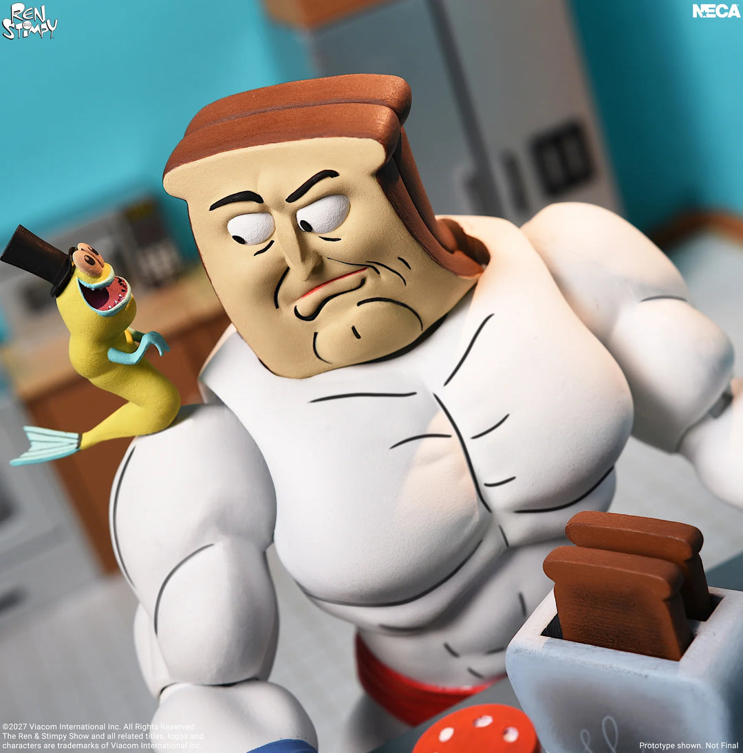 The Ren & Stimpy Show - Ultimate Powdered Toast Man 7" Scale Action Figure