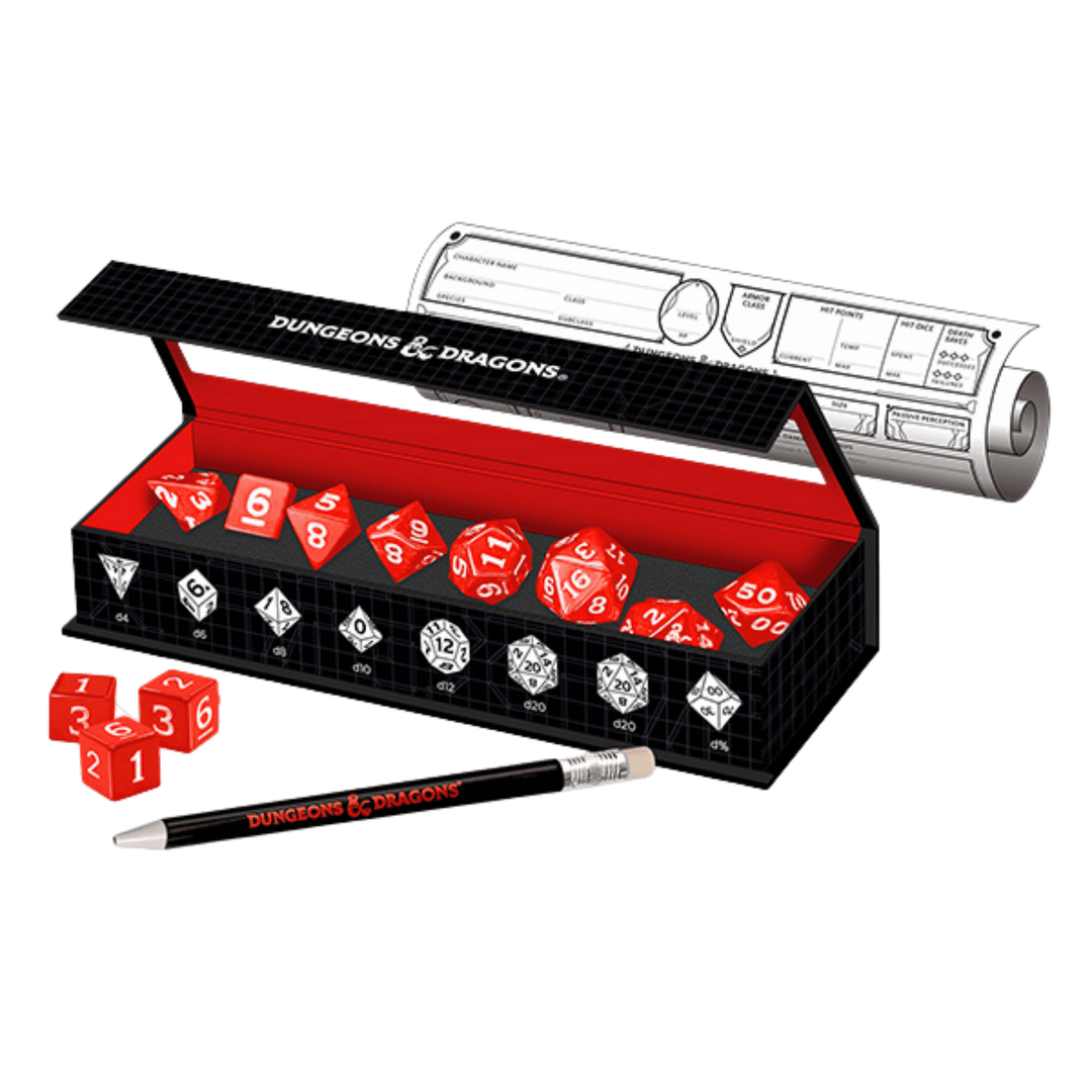 Dungeons & Dragons: New Adventurer Dice Set - Red