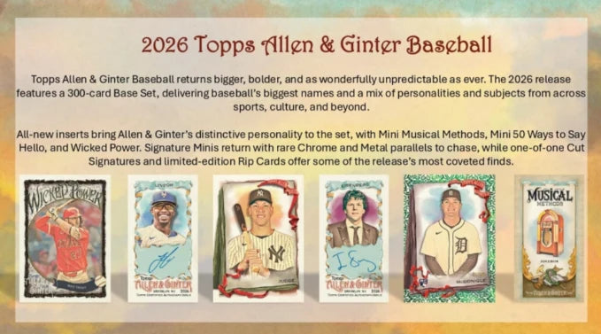 2026 Topps Allen & Ginter Baseball Fat Pack
