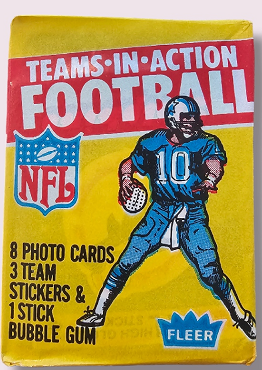 1981 Fleer Football Teams-In-Action Wax Pack