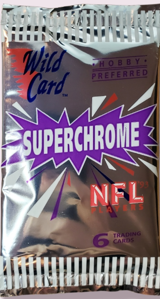 1993 Wild Card Football Super Chrome Hobby Preferred Sealed Pack