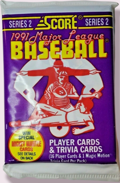 1991 Score Baseball Series 2 Sealed Pack