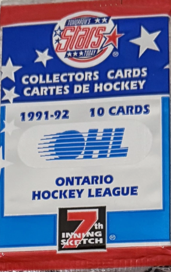 1991-92 OHL 7th Inning Sketch Tomorrow's Stars Sealed Pack