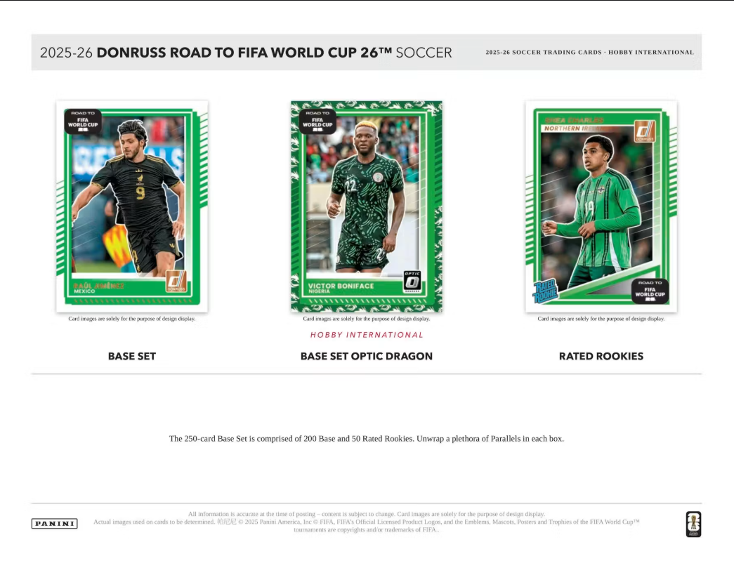 2025-26 Panini Donruss Soccer Road to FIFA World Cup International Hobby Box