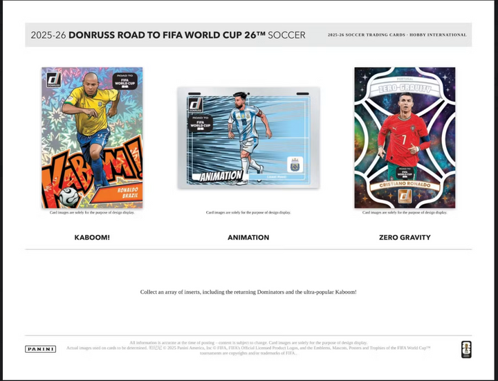 2025-26 Panini Donruss Soccer Road to FIFA World Cup International Hobby Box