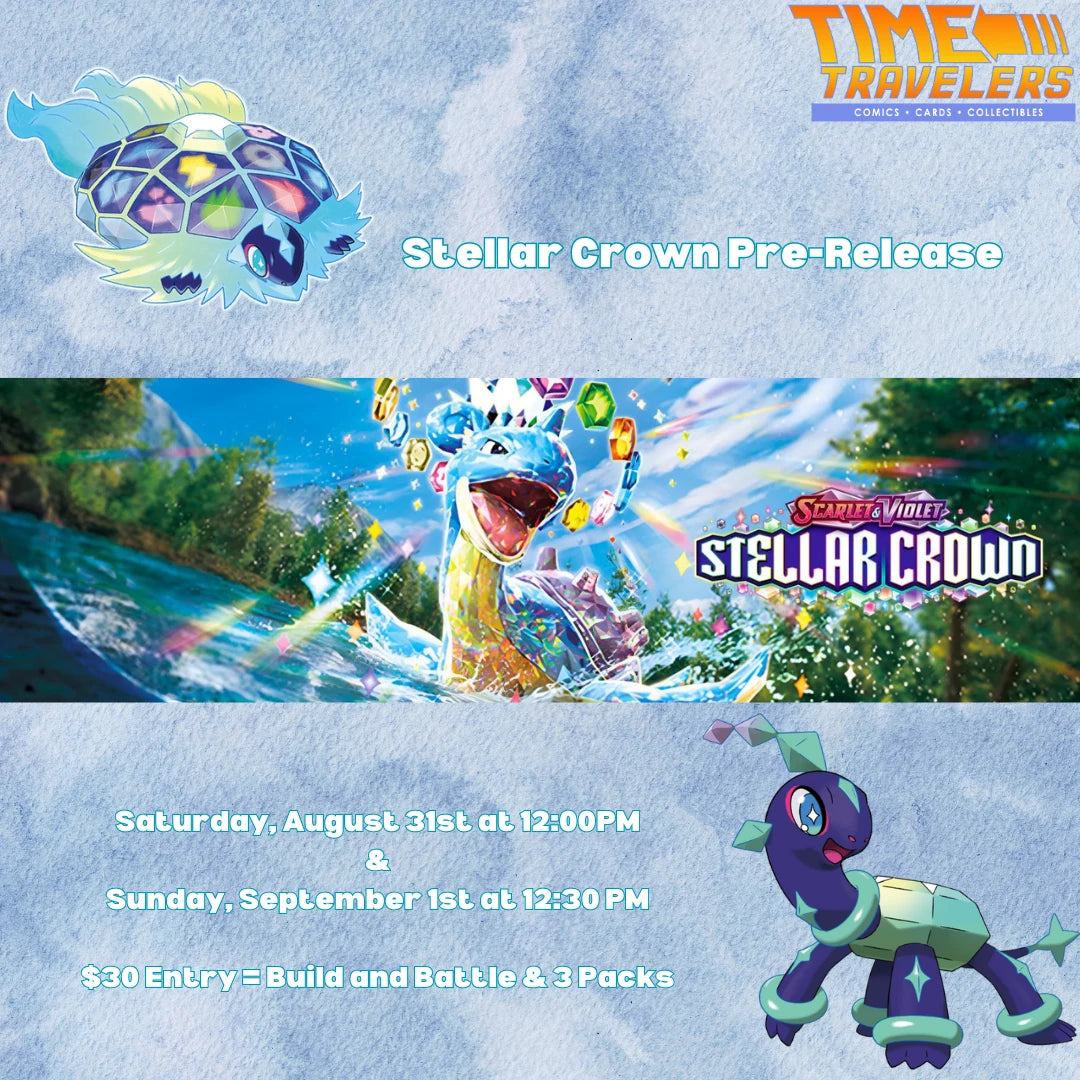 Pokémon TCG: SV07 Stellar Crown Pre-Release - 08/31/2024 [Sat @ 12pm]