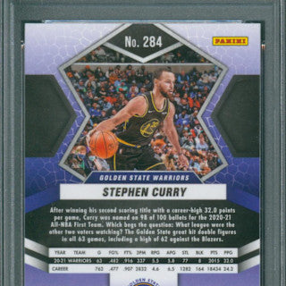 2021 Panini Mosaic Stephen Curry #284 PSA 10 GEM-MT