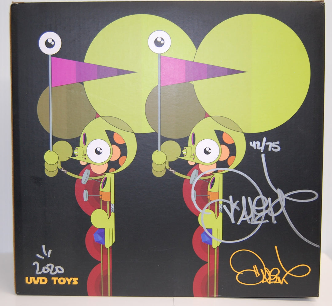 Dalek X UVD Toys - Space Monkey 7.5" Figure (Blue)  42/75 Signed 2020