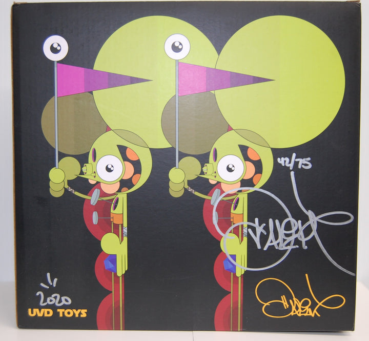 Dalek X UVD Toys - Space Monkey 7.5" Figure (Blue)  42/75 Signed 2020