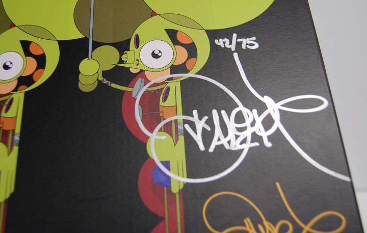 Dalek X UVD Toys - Space Monkey 7.5" Figure (Blue)  42/75 Signed 2020