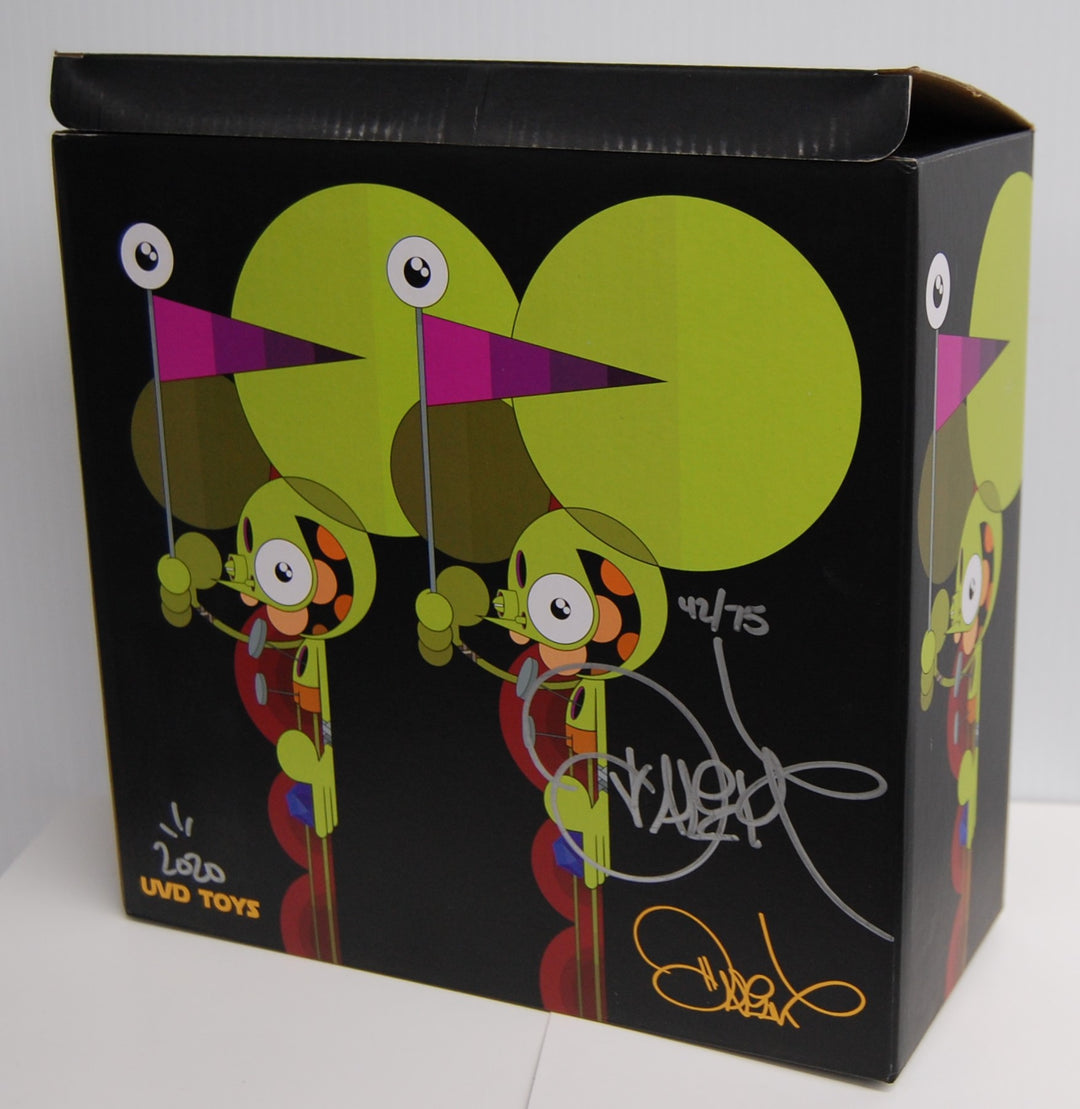 Dalek X UVD Toys - Space Monkey 7.5" Figure (Blue)  42/75 Signed 2020