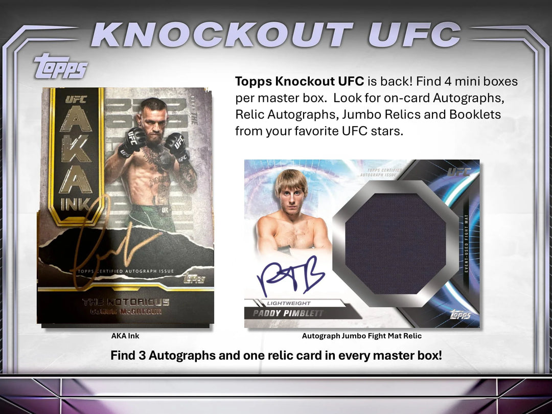 2024 Topps UFC Knockout Hobby Box (4 mini-boxes)