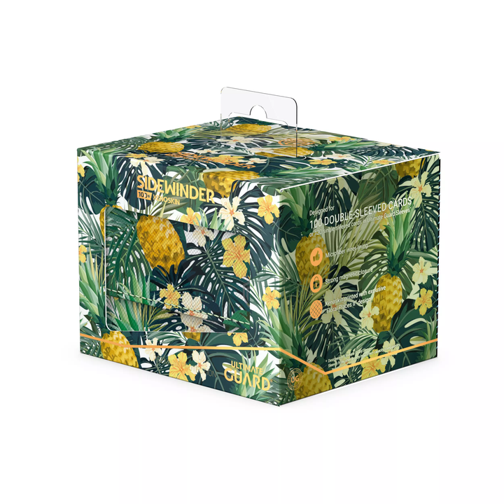 Ultimate Guard Deck Box: Sidewinder Xenoskin 100+ (Floral Places II) - Bahia Green