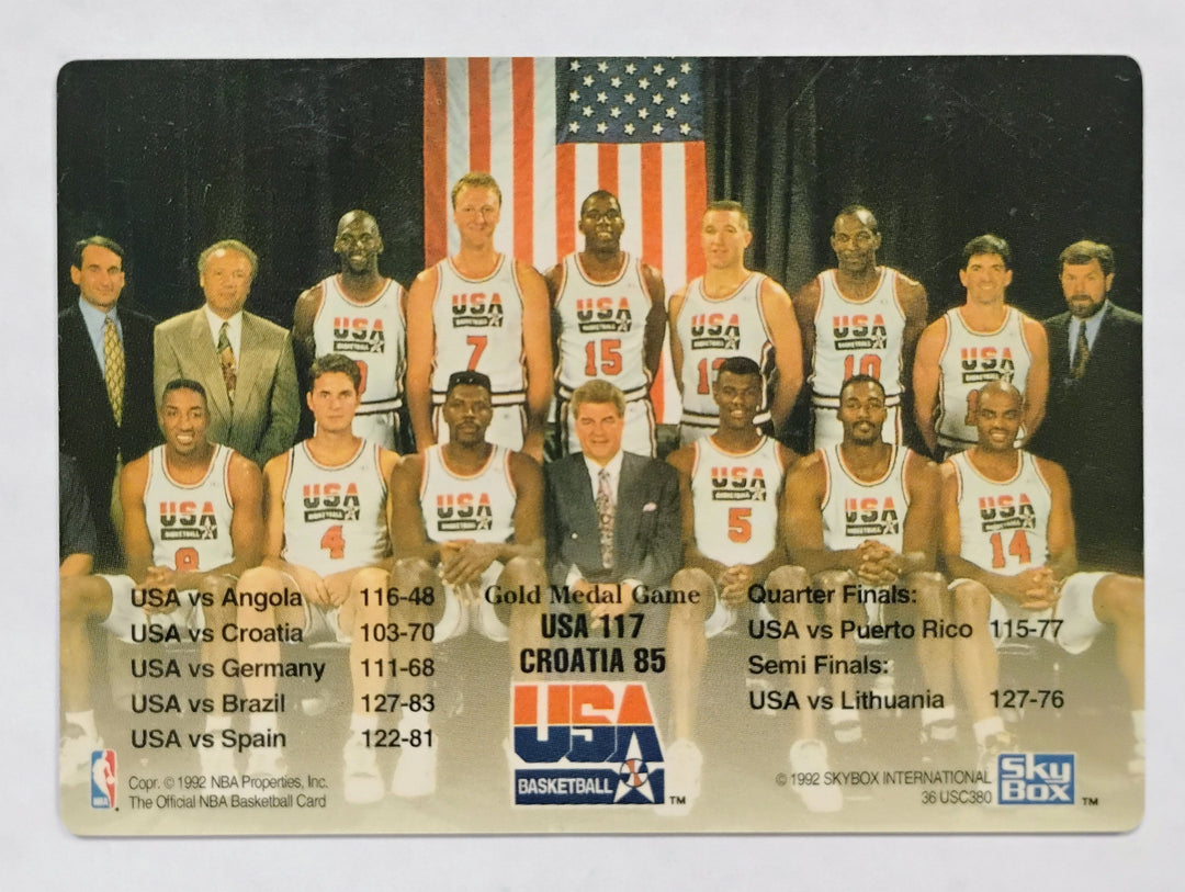 1992 Skybox USA Basketball NBA Hoops Dream Team '92 Summer Olympics Barcelona, Spain