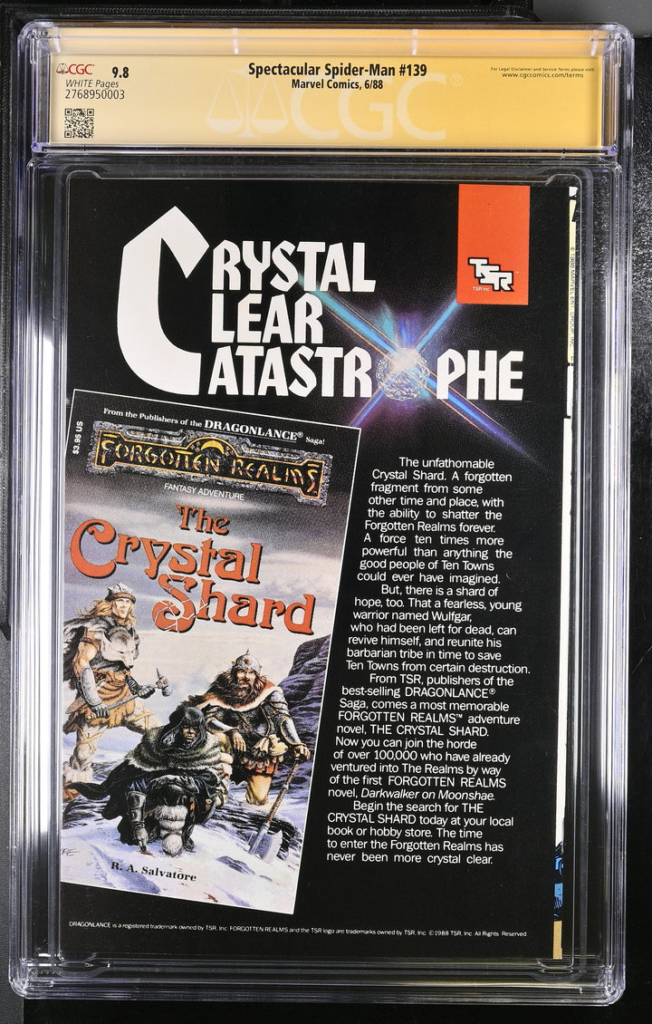 Spectacular Spider-Man #139 CGC Signature Series 9.8
