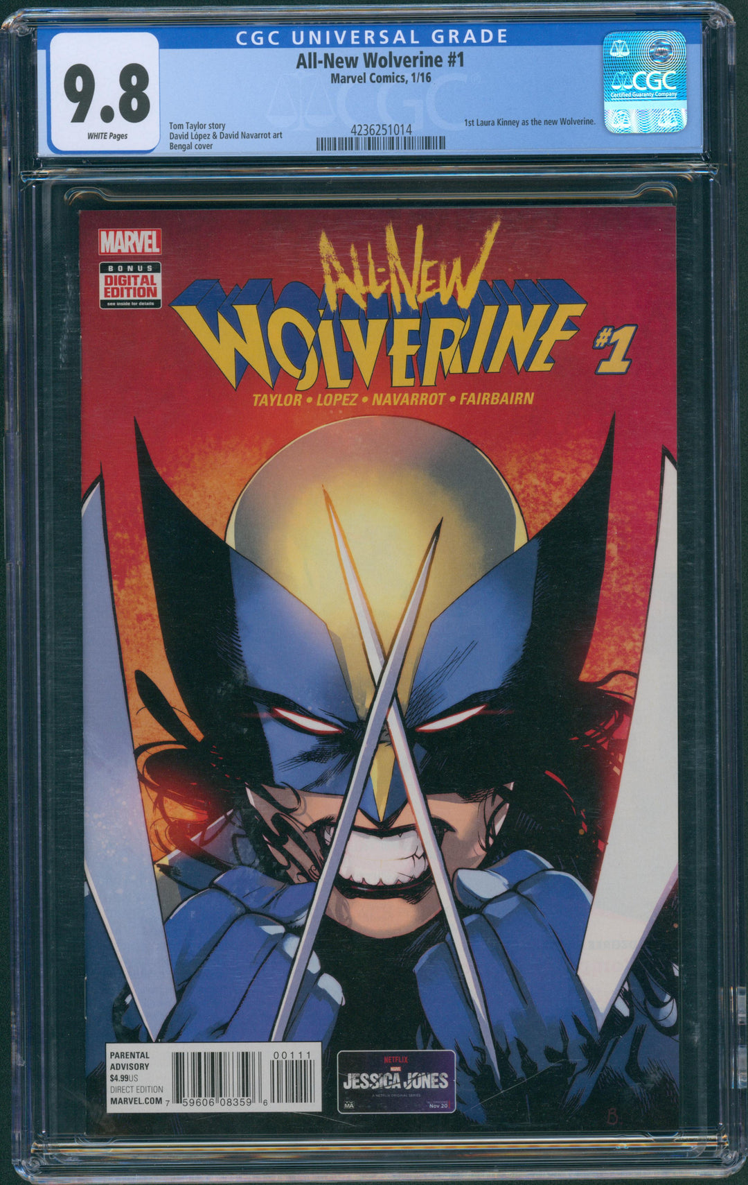 All-New Wolverine #1 CGC 9.8