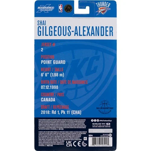 NBA McFarlane SportsPicks Wave 1 Oklahoma City Thunder Shai Gilgeous-Alexander 6-Inch Action Figure