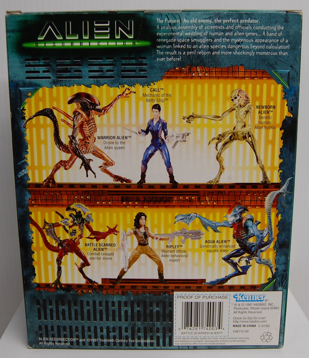 Alien Resurrection Movie Edition - Battle Scarred Alien Figure 1997 Kenner