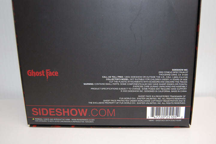 Sideshow Collectibles - Ghostface Sixth Scale Figure 100447 (Opened)