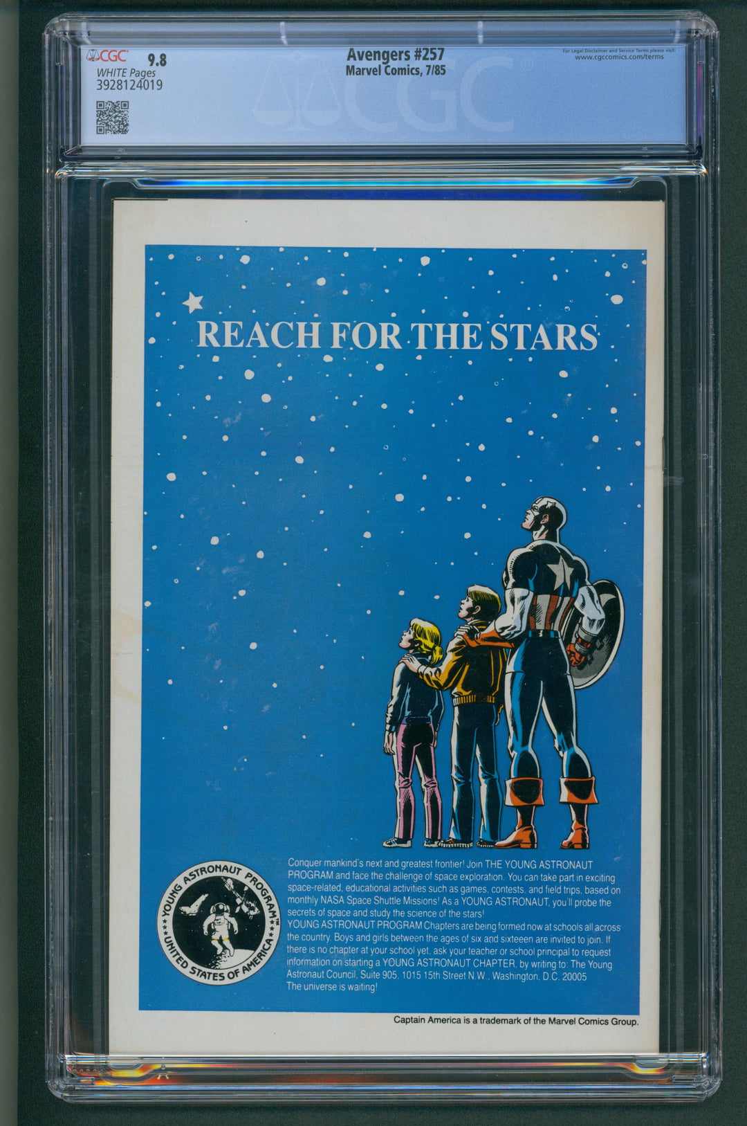 Avengers #257 CGC 9.8