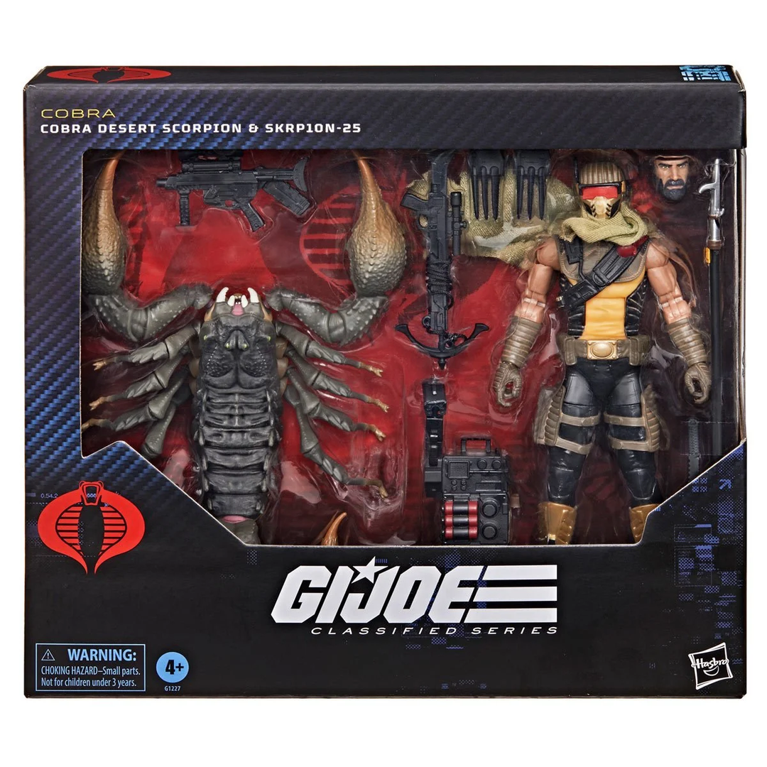 G.I. Joe Classified Series Deluxe Cobra Desert Scorpion & SKRP10N-25 6-Inch Action Figures