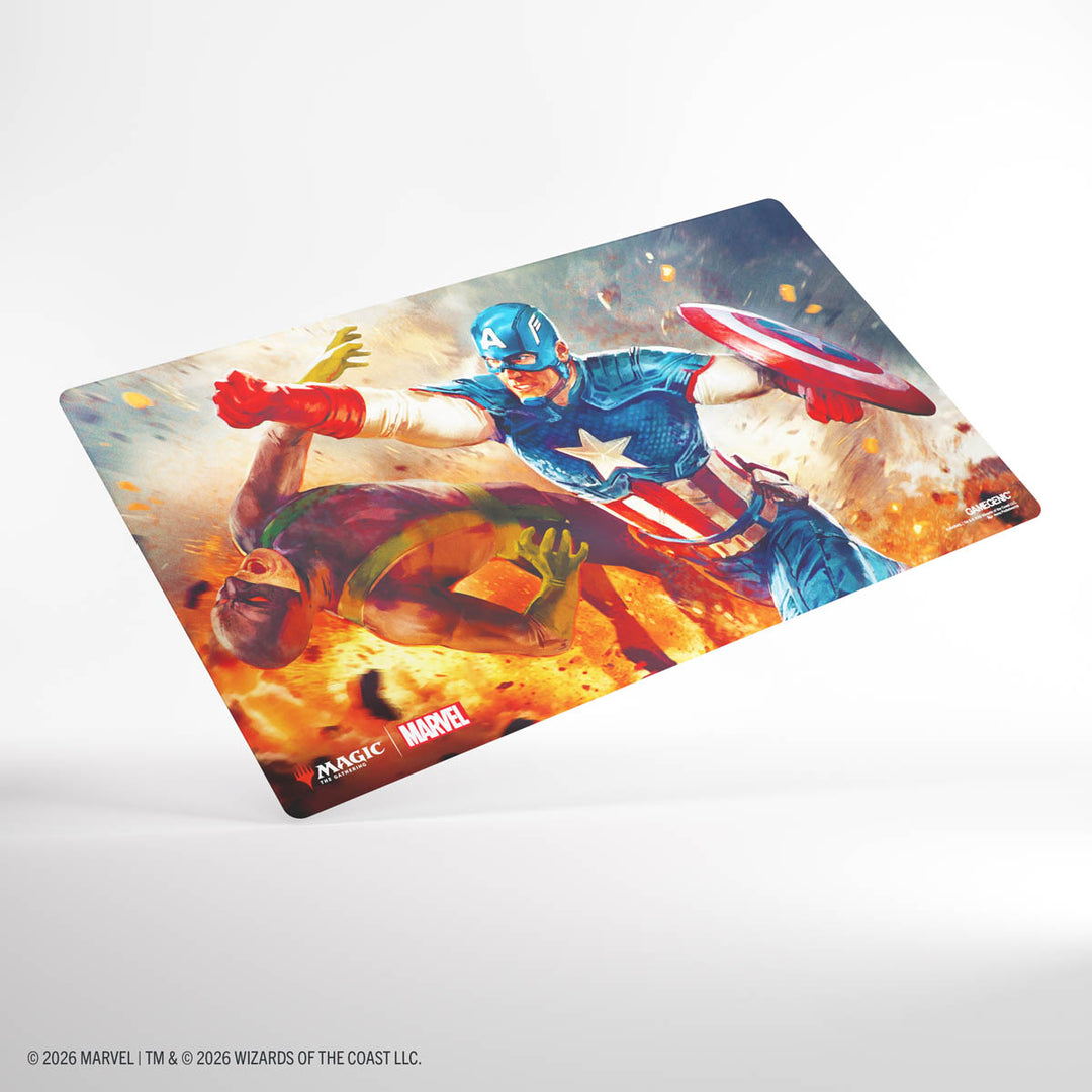Magic the Gathering: Marvel Super Heroes Prime Playmat - Captain America, Super-Soldier