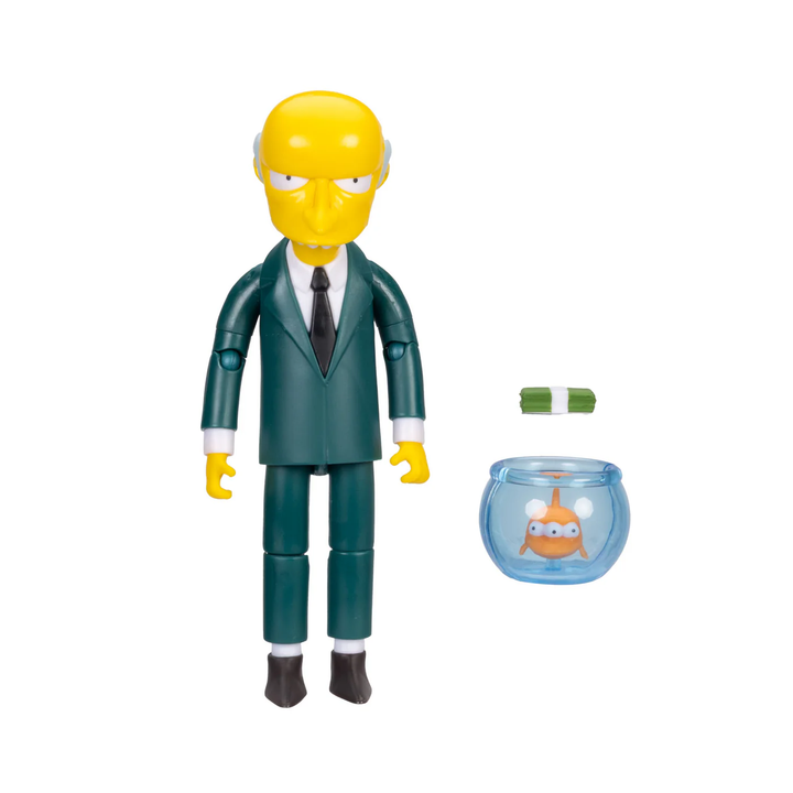 The Simpsons Wave 6 Mr. Burns with Blinky in bowl 5in Figure