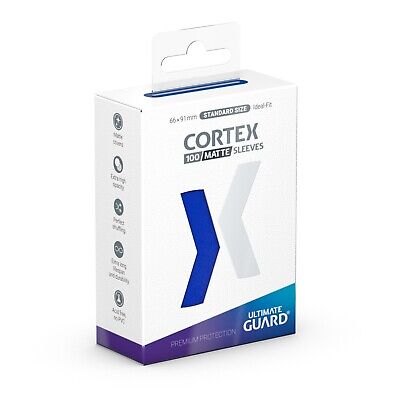 Ultimate Guard Card Sleeves: Cortex - Standard Blue Matte (100 Ct)