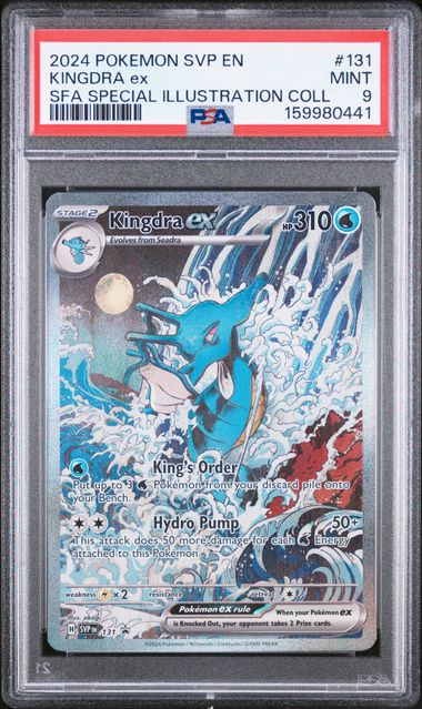 Pokemon 2024 SVP EN-SV #131 Kingdra Ex SFA Special Illustration Coll PSA 9