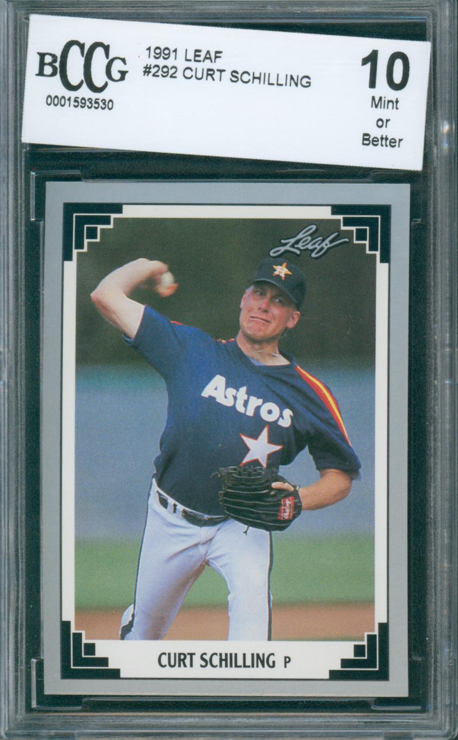 1991 Leaf Baseball Curt Schilling #292 BCCG 10
