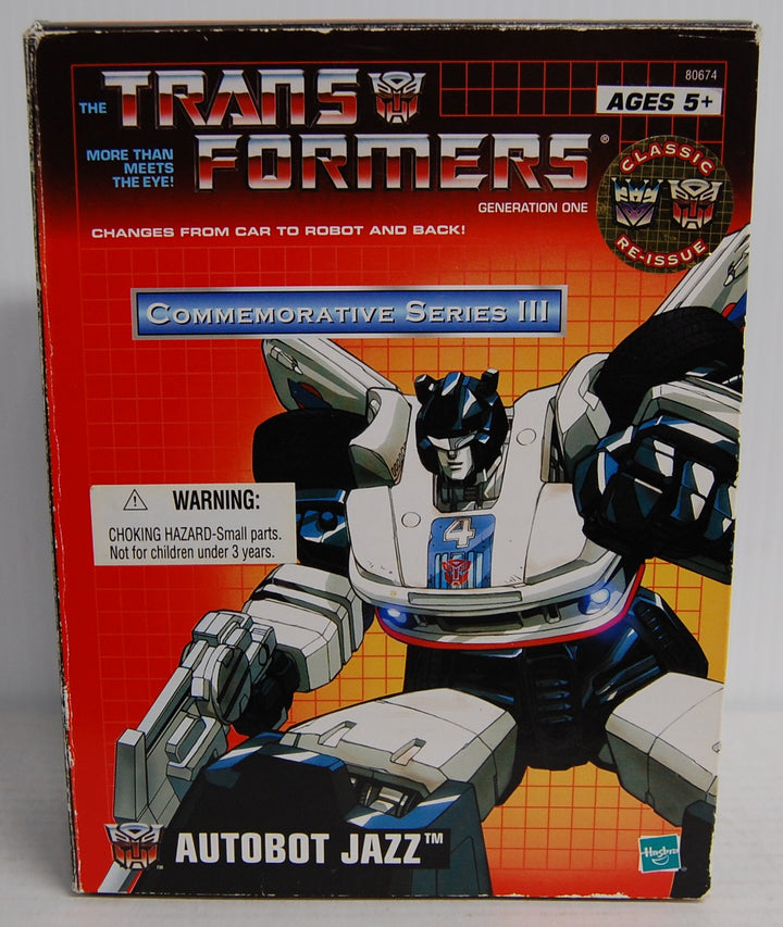 Transformers Commemorative Series III - Autobot Jazz Figure - 2002 Classic Reissue