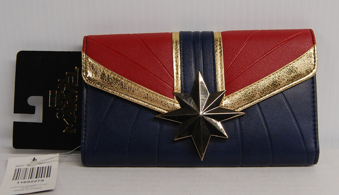 NWT Captain Marvel Flap Wallet