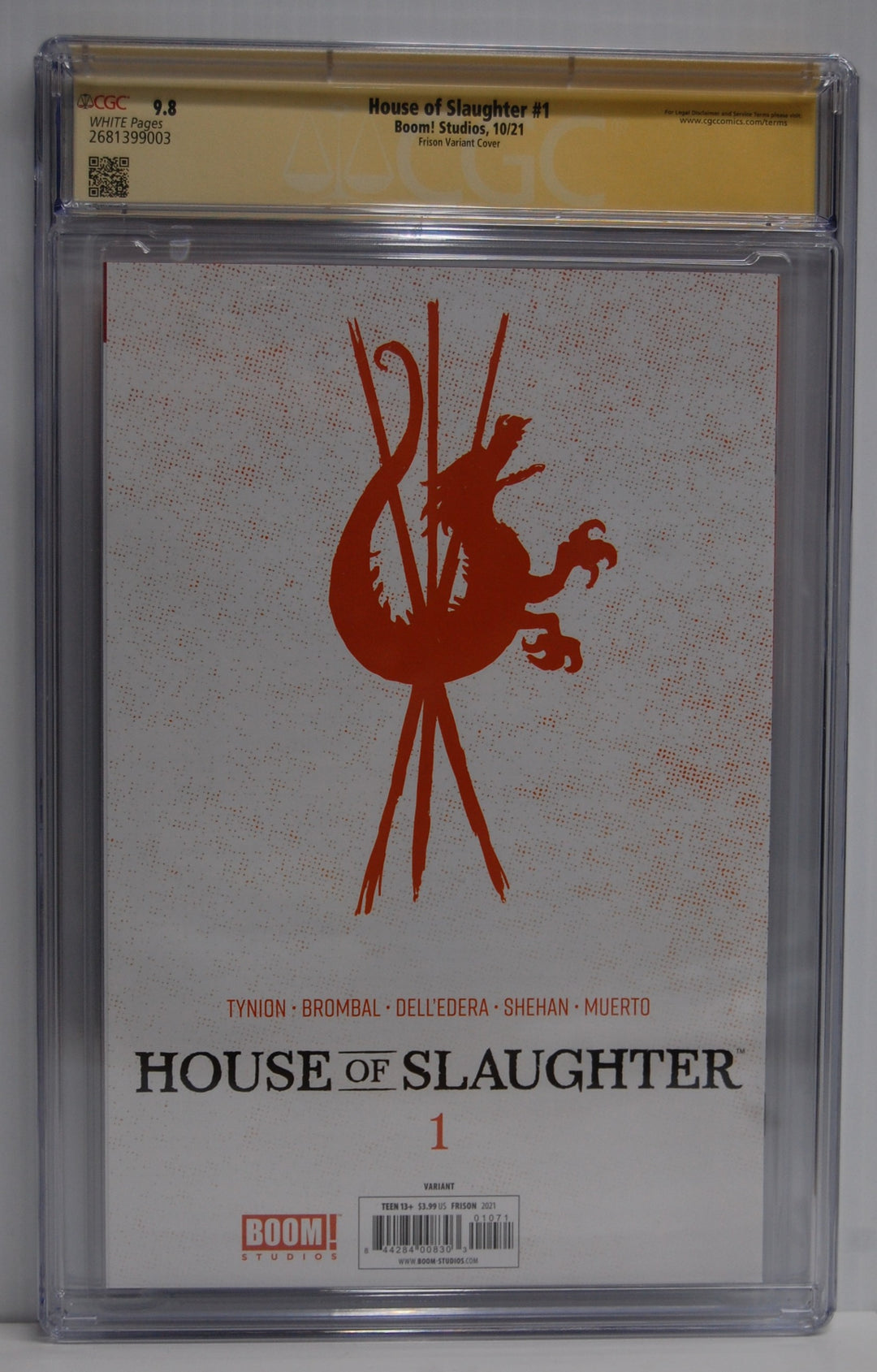 House of Slaughter #1 CGC Signature Series 9.8