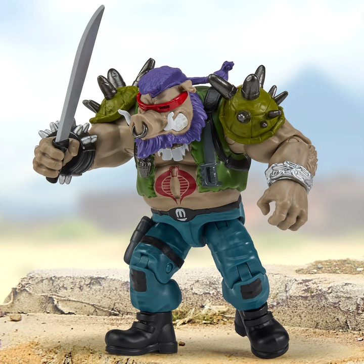 Teenage Mutant Ninja Turtles x G.I. Joe Bebop x Ripper Action Figure