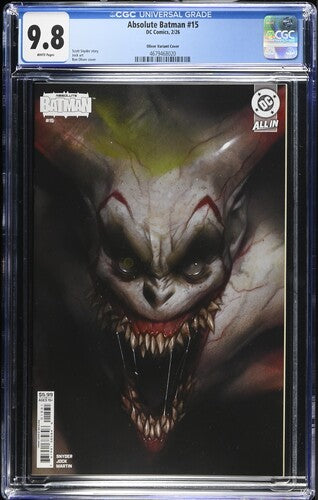 Absolute Batman #15 Oliver Variant Cover CGC 9.8