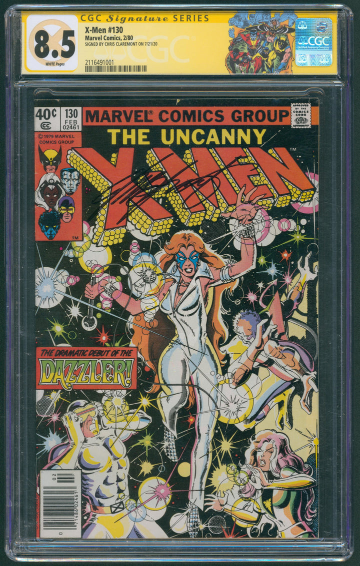 X-Men #130 CGC Signature Series 8.5 - Chris Claremont
