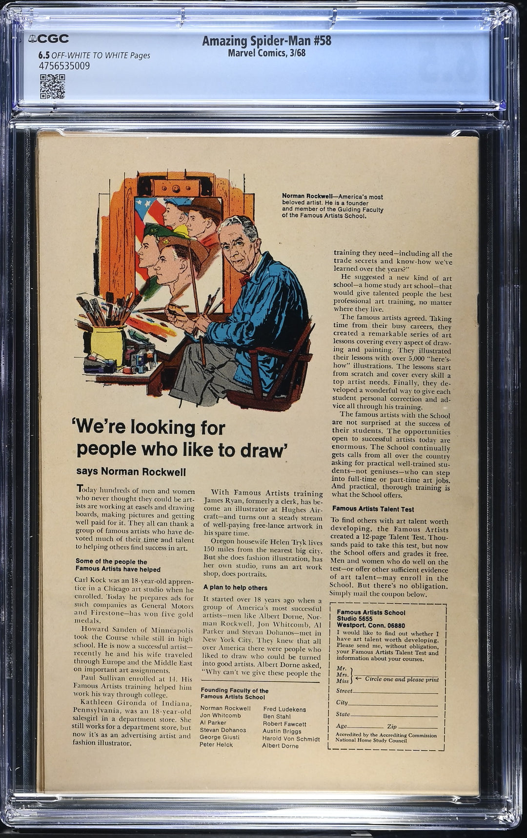 Amazing Spider-Man #58 CGC 6.5