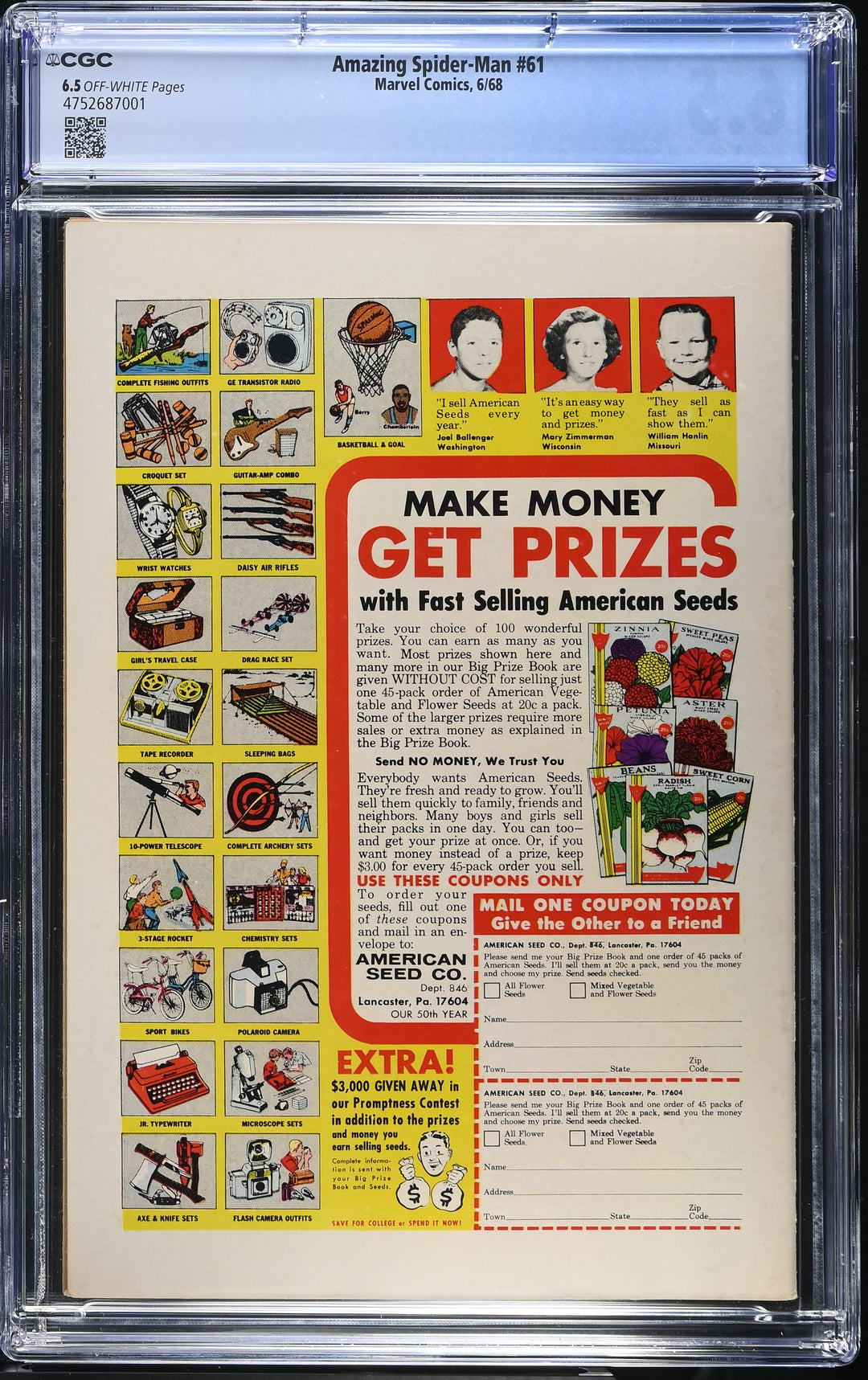 Amazing Spider-Man #61 CGC 6.5