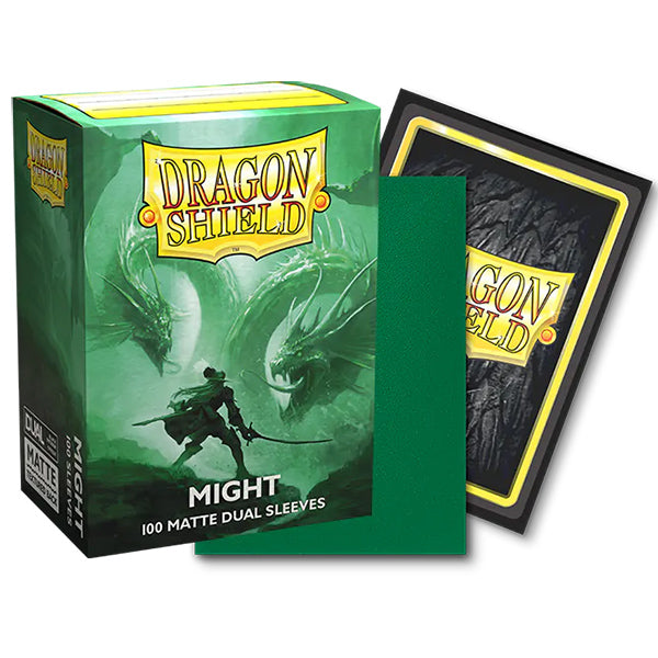 Dragon Shield Card Sleeves - Dual Matte: Might (Green)