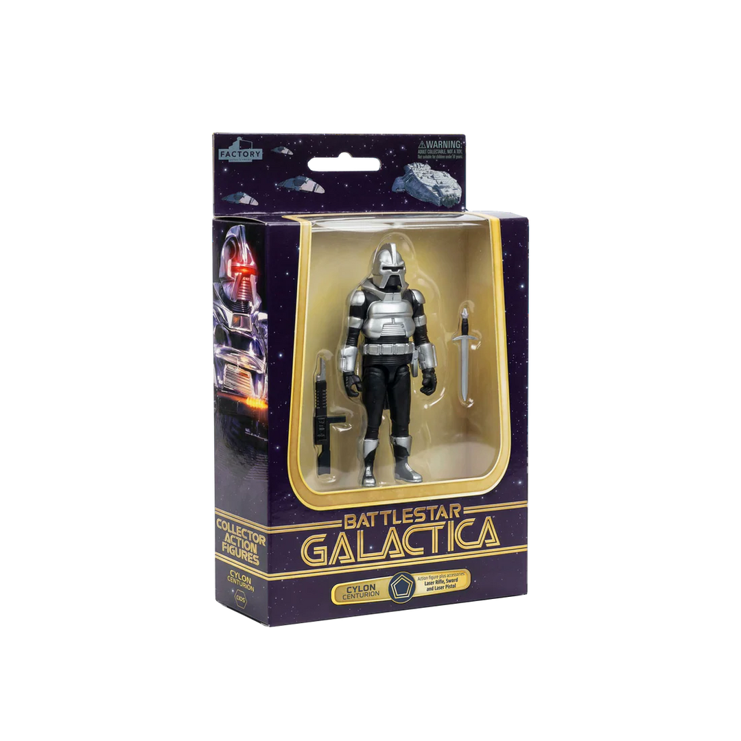 Battlestar Galactica 1978 Cylon Centurion (Silver) Wave 1 3 3/4-Inch Action Figure