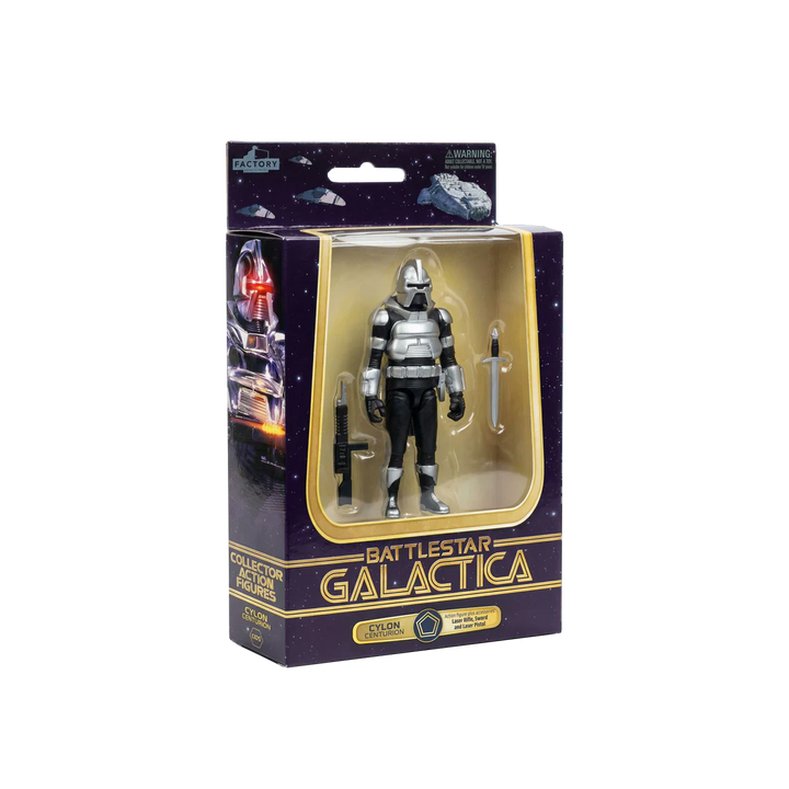 Battlestar Galactica 1978 Cylon Centurion (Silver) Wave 1 3 3/4-Inch Action Figure