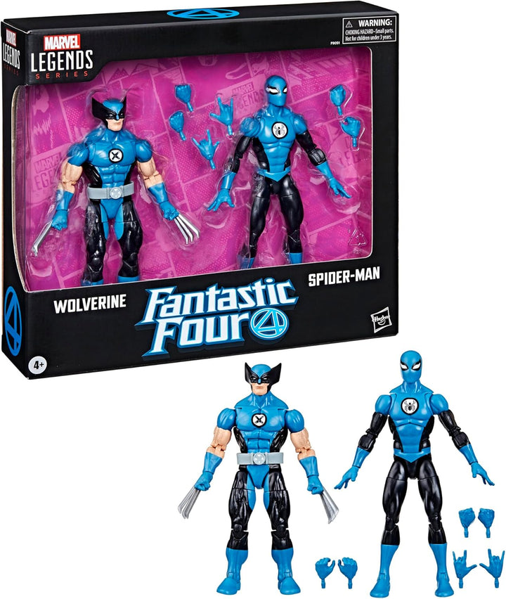 Marvel Legends Fantastic 4 Wolverine & Spider-Man Action Figure 2-Pack