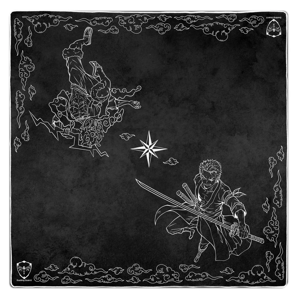 Dueling Guard: 2-Player Stitched Edge Playmat- Dreamchasers - Obsidian