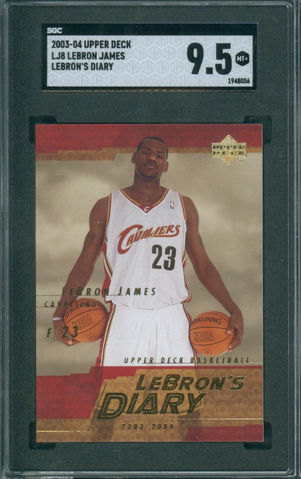 2003-04 Upper Deck Lebron James #LJ8 SGC 9.5