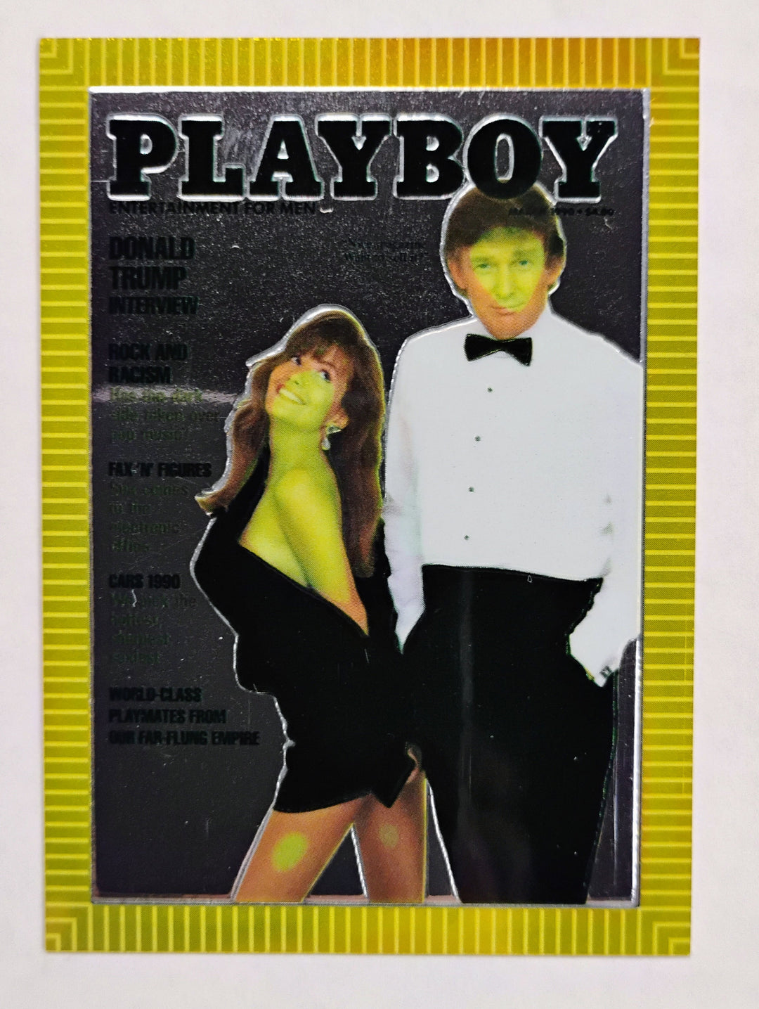 1995 Playboy Donald Trump #3 Vol. 37 Chromium Cover Cards Edition 1