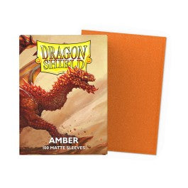 Dragon Shield Card Sleeves - Standard Matte: Amber (100 Ct)