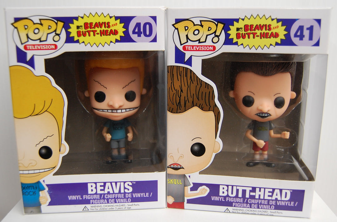 Funko Pop! Beavis and Butthead - #40 Beavis and #41 Butthead Set (Vaulted)
