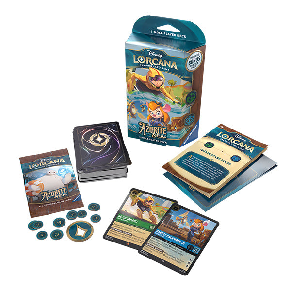 Disney Lorcana TCG: Azurite Sea - Starter Deck: Emerald/Sapphire (GoGo & Gadget)