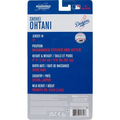 MLB McFarlane SportsPicks Wave 1 Los Angeles Dodgers Shohei Ohtani 6-Inch Action Figure